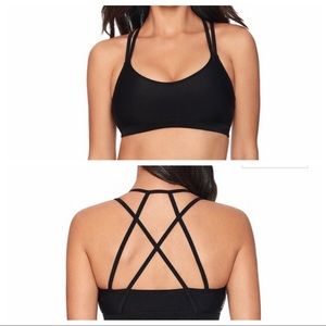 NWT, Reebok Black Strappy Sport Bra Swim Top!